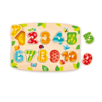 Puzzle con tirador - números