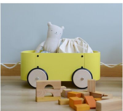 RODA - CARRO MADERA LUPE AMARILLO - Imagen 3