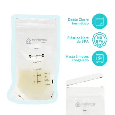 BOLSAS PARA LECHE MATERNA MOTHERNA 30 UNS - Imagen 5