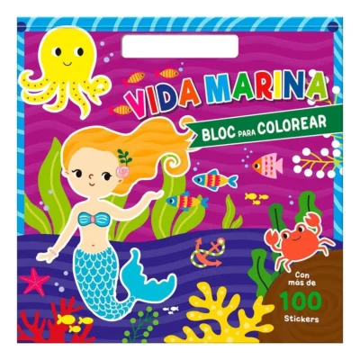 Vida Marina Bloc para Colorear
