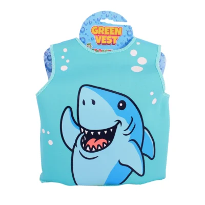 Chaleco Flotador Infantil Tiburón Celeste 19 a 30 kg - Green Dolphin - Imagen 3