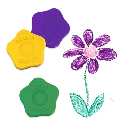 DJECO - 12 CRAYONES DE FLORES - Imagen 2