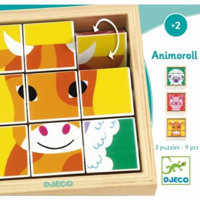 DJECO - Puzzle madera giratorio animales de la granja - Imagen 4