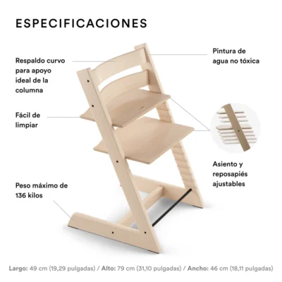 SILLA DE COMER TRIPP TRAPP SERENE PINK - Imagen 2