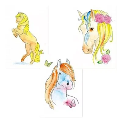 MISS MELODY SET DE ACUARELAS - DIBUJOS ARTISTICOS ACUARELAS CON MOTIVOS DE CABALLOS - Imagen 5