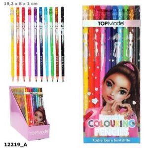 TOPMODEL - 10 LAPICES COLORES BORRABLES