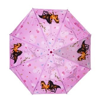 PARAGUAS DE BOLSILLO AMANTES DE LOS CABALLOS - Imagen 2