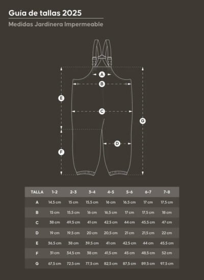 JARDINERA IMPERMEABLE PARA NIÑOS Y NIÑAS - Imagen 4