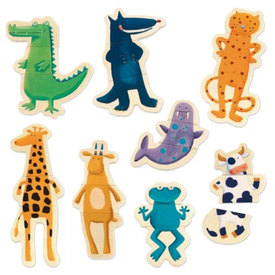 DJECO - Juego de figuras magnéticas de Madera Crazy - Imagen 2