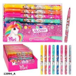 YLVI - SET DE 8 ROTULADORES CON COLORES METÁLICOS BRILLANTES