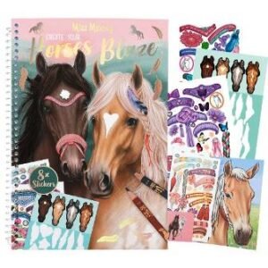 MISS MELODY - CREA TUS CABALLOS BLAZE - PINTA Y PEGA STICKERS