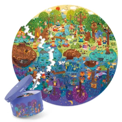 PUZZLE 150PCS REDONDO, UN DIA EN EL BOSQUE - Imagen 2