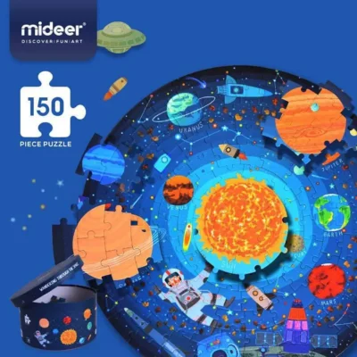 PUZZLE 150PCS REDONDO, VAGANDO EN EL ESPACIO - Imagen 5