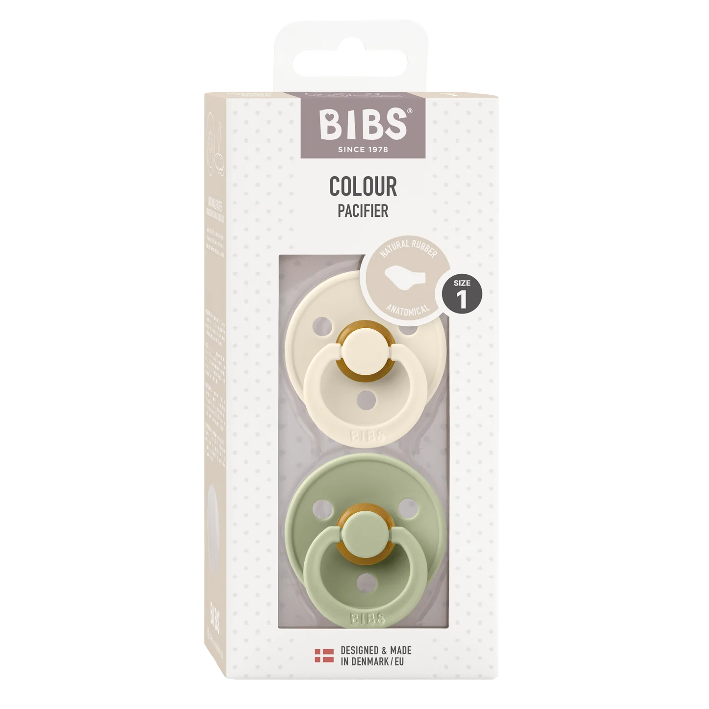 CHUPETE BIBS ANATOMICO x2 | SAGE & IVORY ANATOMICO  TALLA 1