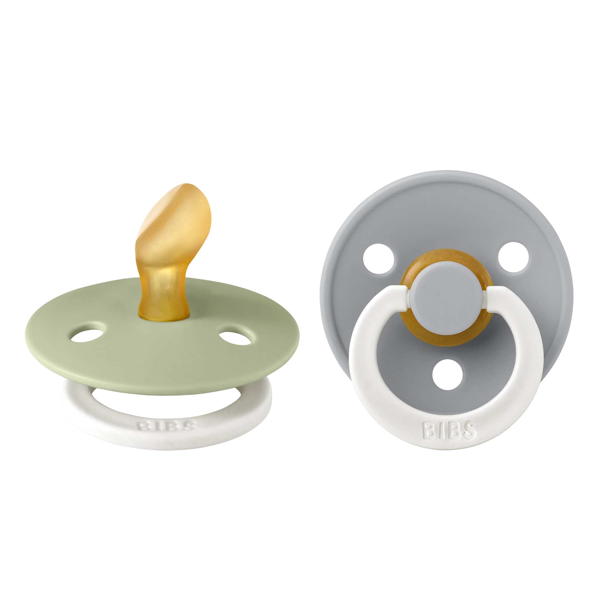 CHUPETE BIBS COLOUR X2 | SAGE & CLOUD GLOW NIGHT ANATOMICO TALLA 1