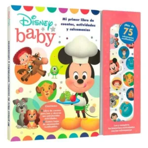 DISNET BABY: MI PRIMER LIBRO DE CUENTOS, ACTIVIDADES Y CALCOMANIA