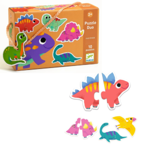 PUZZLE DUO DINOSAURIOS 20 PIEZAS
