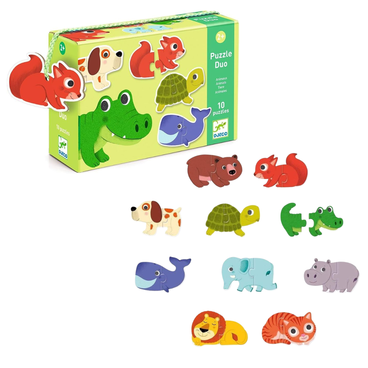 PUZZLE DUO ANIMALES 20 PIEZAS