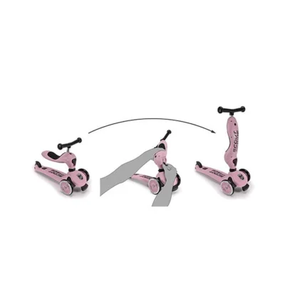 SCOOTER 2 EN 1 - HIGHWAYKICK 1 ROSE - SCOOT AND RIDE - Imagen 3
