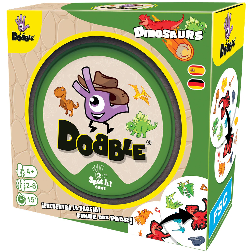 JUEGO DE MESA DOBBLE DINOSAURIO - Imagen 2