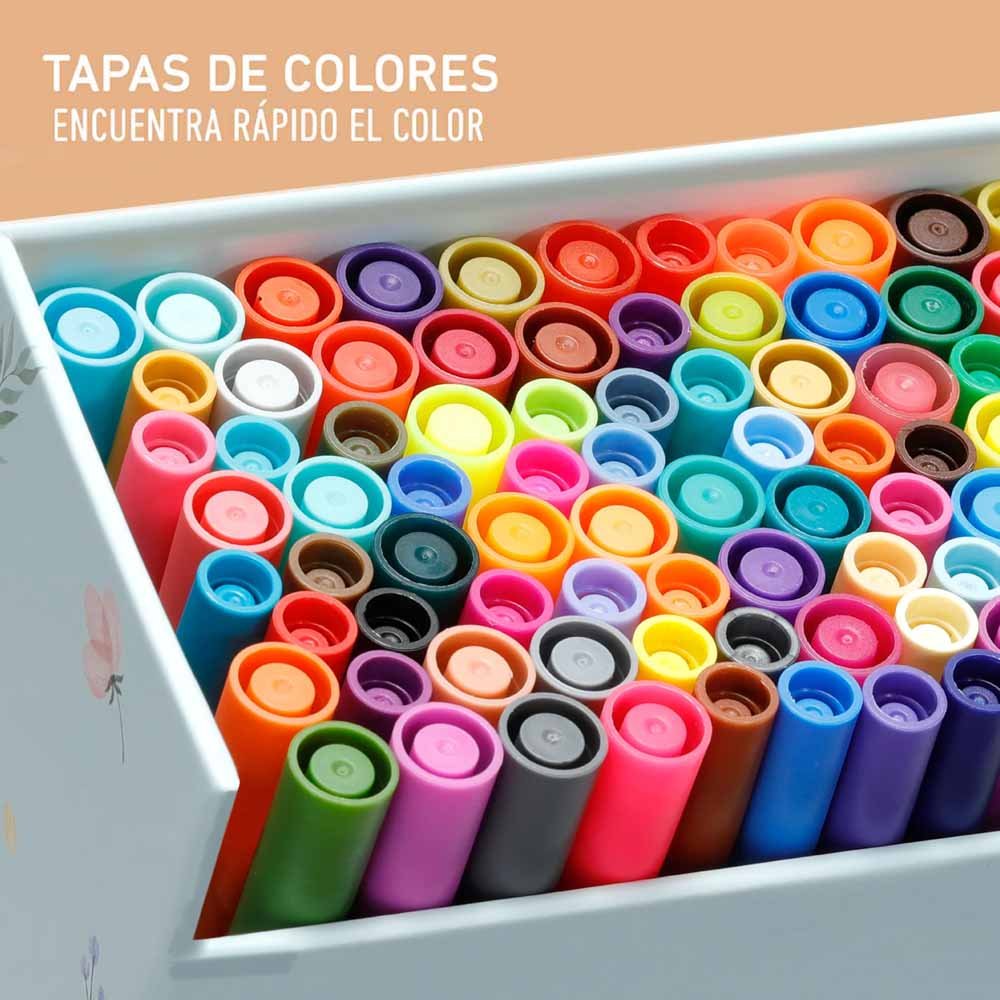 OHUHU MAUI 160 MARCADORES A BASE DE AGUA (ESTUCHE VERDE) PINCEL&FINELINER - Imagen 2