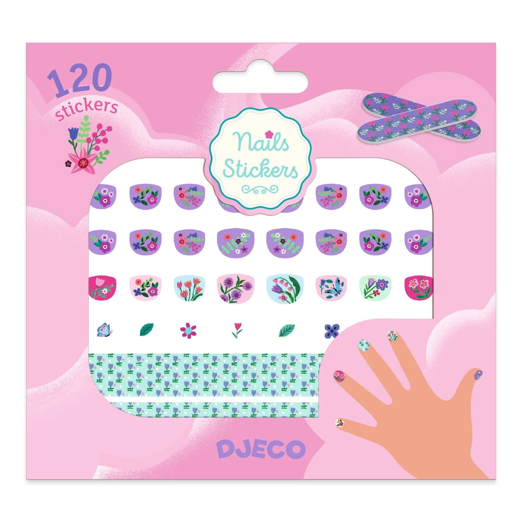 STICKERS PARA UÑAS DE FLORES