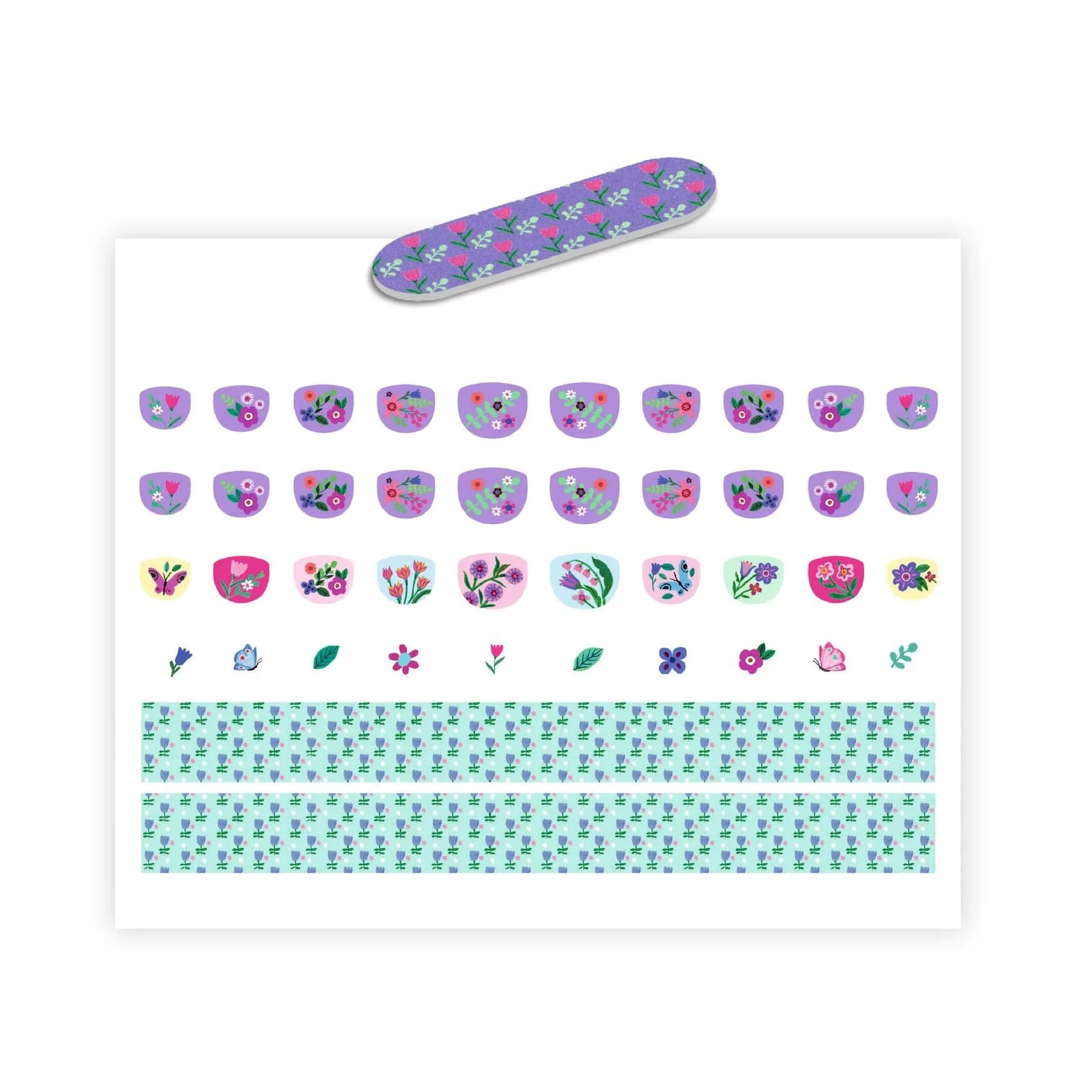 STICKERS PARA UÑAS DE FLORES - Imagen 2