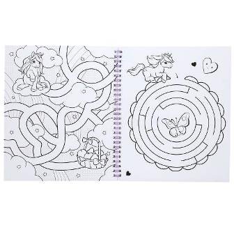 LIBRO PARA COLOREAR CON UNICORNIO, STICKERS Y LENTEJUELAS DE YLVI - Imagen 4