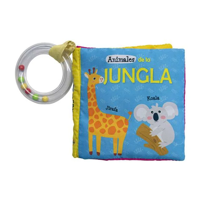 ANIMALES DE LA JUNGLA: DIDÁCTICOS PARA BEBÉS - LIBROS BLANDITOS