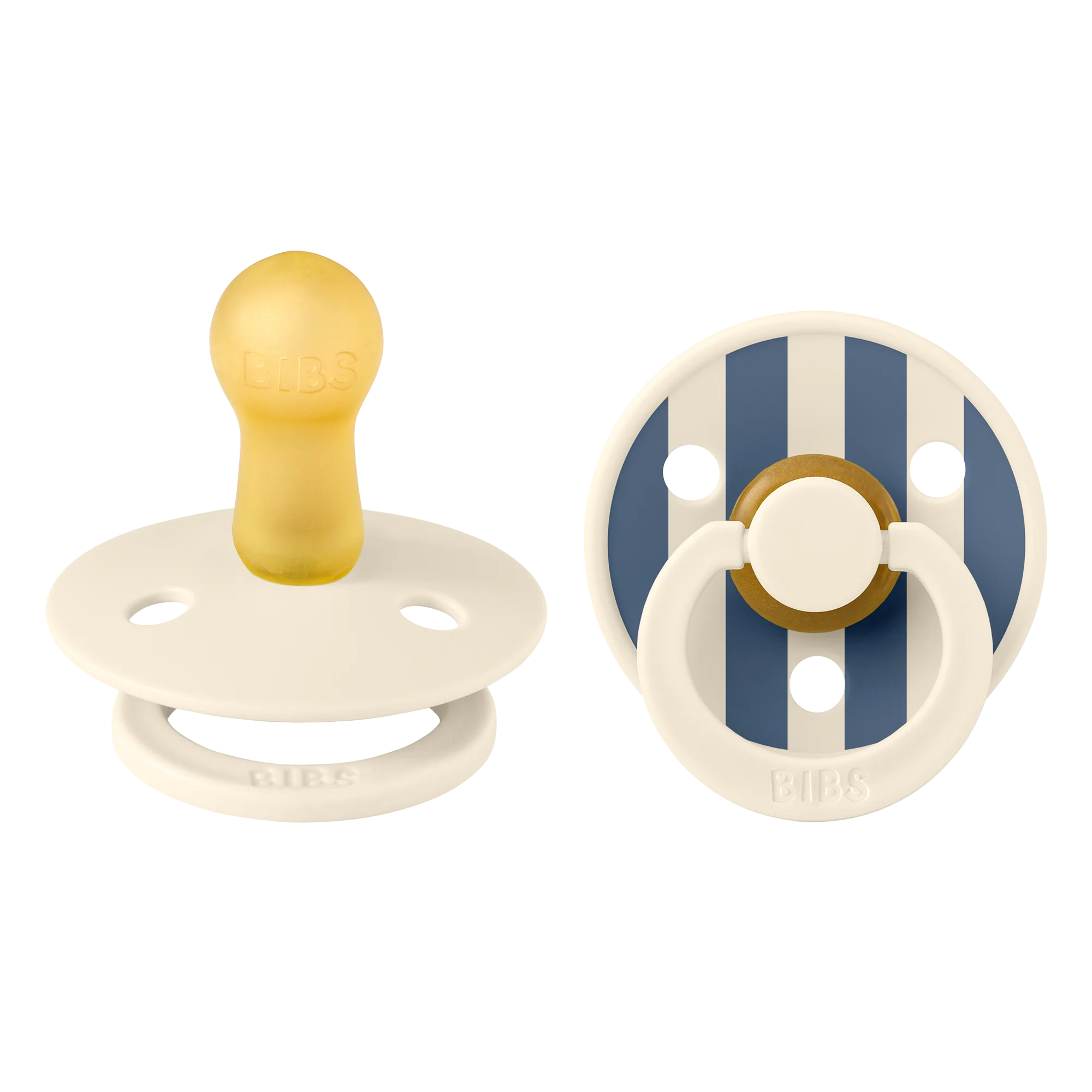 CHUPETE BIBS COLOUR STUDIO X2 | IVORY STEEL BLUE | REDONDO | TALLA 1