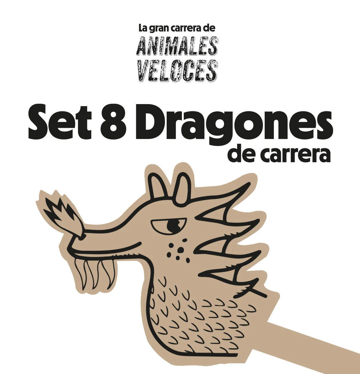 ANIMALES VELOCES - PACK 8 DRAGONES - Imagen 2