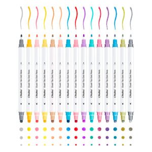 OHUHU MARCADORES DE PUNTOS DE DOBLE PUNTA 15 COLORES (FINA Y PUNTOS)
