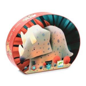 PUZZLE SILUETA TEO EL DINOSAURIO 24 PIEZAS