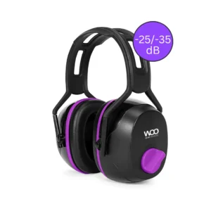 WOO EARMUFFS QUIET SWITCH NEGRO/PÚRPURA
