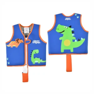 CHALECO FLOTADOR DINOSAURIO AZUL 19-30KG