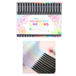 OHUHU HANA HIGHWAY FINELINER BOLÍGRAFOS DE DIBUJO PAQUETE DE 18