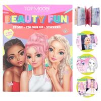 TOPMODEL LIBRO PARA COLOREAR BEAUTY FUN - MAQUILLAJE - DISENO DE UNAS - OUTFITS Y COMPLEMENTOS