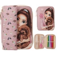 ESTUCHE RELLENO CON OTRO ESTUCHE EXTRA DISENO DE PERRITOS KITTY AND DOGGY TOPMODEL