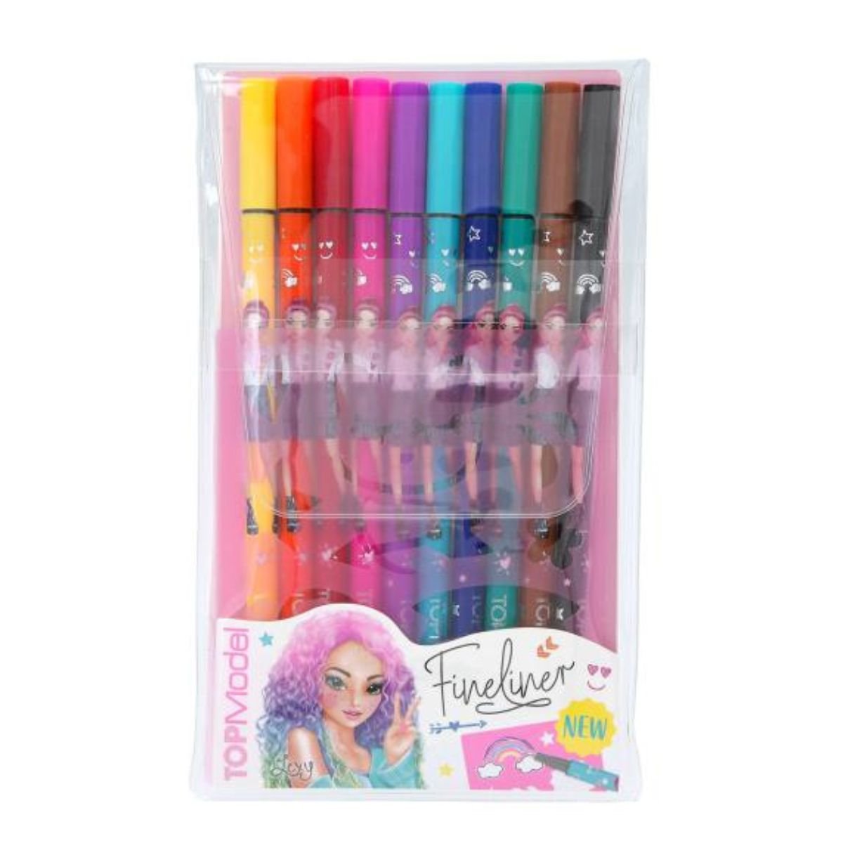 TOPMODEL - JUEGO DE ROTULADORES DE PUNTA FINA - FINELINER - CON PLANTILLAS