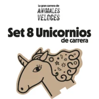 ANIMALES VELOCES - PACK 8 UNICORNIOS