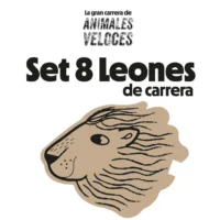 ANIMALES VELOCES - PACK 8 LEONES