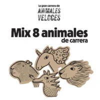 ANIMALES VELOCES - MIX 8 ANIMALES DE CARRERA