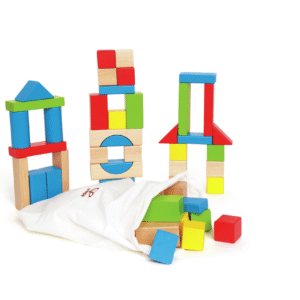SET DE BLOQUES DE MADERA 50PCS