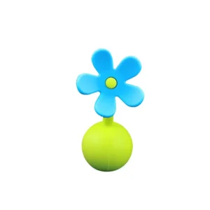 TAPON FLOR DE SILICONA AZUL HAAKAA
