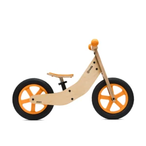 BICICLETA DE MADERA RODA START ARO 12 NARANJA