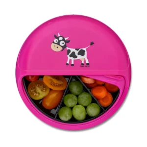 SNACK BOX GIRATORIO SPINNER SNACKDISC VACA ROSADA