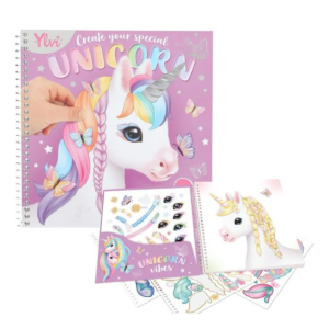 CUADERNO CREA TU UNICORNIO DRESS ME UP 230 STICKERS