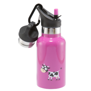 BOTELLA TERMICA TEMPFLASK 350 ML VACA ROSADO