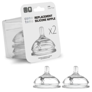 PACK DE 2 TETINAS FLUJO LENTO MAMADERA COMOTOMO