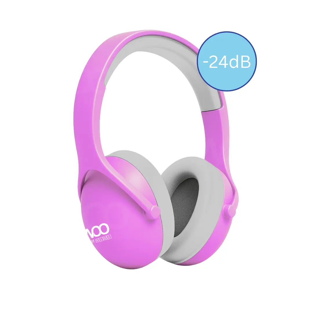 AUDIFONO WOO QUIET KIDS ROSADO